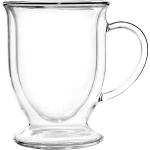 Sada 2 dvoustěnných hrnků na latte Vialli Design, 250 ml obraz