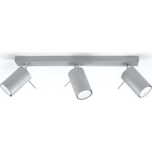 Šedé stropní svítidlo Nice Lamps Etna, délka 45 cm obraz