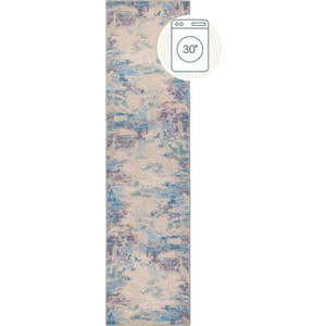Modro-fialový pratelný běhoun s příměsí recyklovaných vláken 60x230 cm Reid – Flair Rugs obraz