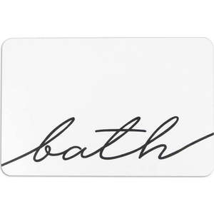 Bílá koupelnová předložka z křemeliny 39x60 cm Bath – Artsy Doormats obraz