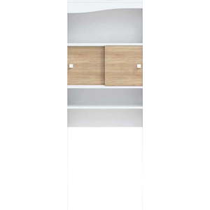 Skříňka nad pračku/WC v dekoru dubu v bílo-přírodní barvě 64x177 cm Wave – TemaHome obraz