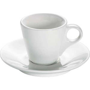 Bílý porcelánový hrnek s podšálkem Maxwell & Williams Basic Espresso, 70 ml obraz