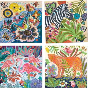 Výtvarný set na pískování Djeco Tropical Animals obraz
