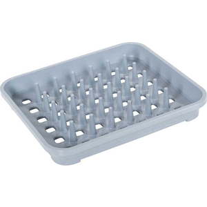 Šedý plastový odkapávač 38x33, 5 cm Eco Range – Addis obraz
