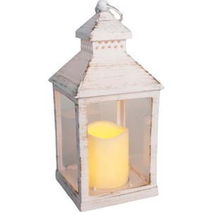 Bílá LED lucerna (výška 20 cm) – Dakls obraz