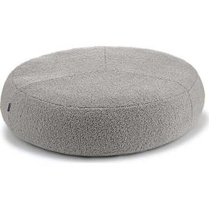 Šedý pelíšek pro psa z materiálu bouclé ø 70 cm Senso Pouffe Pebble S/M – MiaCara obraz
