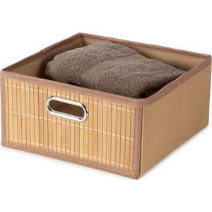 Bambusový úložný box v přírodní barvě 31x31x15 cm – Compactor obraz
