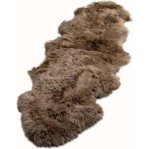 Hnědá ovčí kožešina Native Natural Double, 60 x 240 cm obraz