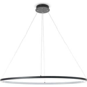 Černé závěsné svítidlo Tomasucci Oval Ring, výška 92 cm obraz