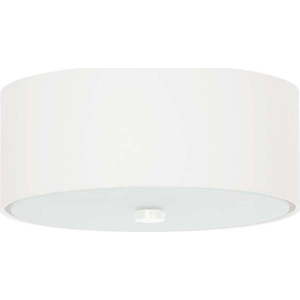 Bílé stropní svítidlo s textilním stínidlem ø 30 cm Herra – Nice Lamps obraz