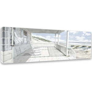 Obraz Styler Canvas Watercolor House On The Beach, 60 x 150 cm obraz