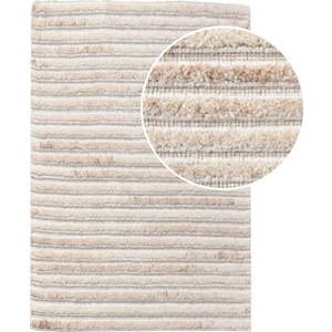 Krémový ručně tkaný vlněný koberec 60x90 cm Mango – House Nordic obraz