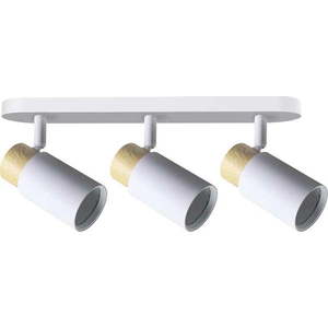 Stropní svítidlo s kovovým stínidlem v bílo-přírodní barvě 48x5.5 cm Claro – Candellux Lighting obraz
