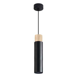 Černé závěsné svítidlo s kovovým stínidlem Claro – Candellux Lighting obraz