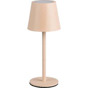 Krémová LED stolní lampa s kovovým stínidlem (výška 21 cm) Diaz – Trio obraz