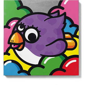 Betonový nástěnný obraz Lyon Béton Volante Violette, 50 x 50 cm obraz