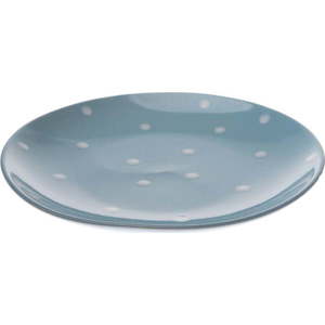 Blankytně modrý keramický talíř Dakls Dottie, ø 25 cm obraz