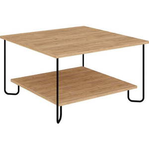 Konferenční stolek s deskou v dubovém dekoru v přírodní barvě 80x80 cm Tonka – Marckeric obraz