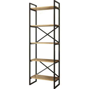 Černý/přírodní regál v dekoru borovice 58x175 cm Nicol – Kalune Design obraz
