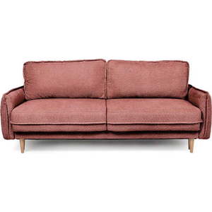Červená rozkládací pohovka z textilie bouclé 215 cm Patti – Bonami Selection obraz