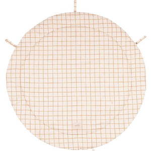 Béžová dětská hrací podložka Camel Check – Malomi Kids obraz