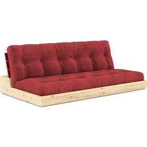Červená manšestrová rozkládací pohovka 196 cm Base – Karup Design obraz