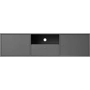 Antracitový TV stolek 161x42 cm Mistral – Hammel Furniture obraz