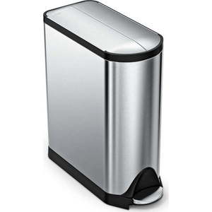 Pedálový ocelový odpadkový koš 45 l - simplehuman obraz