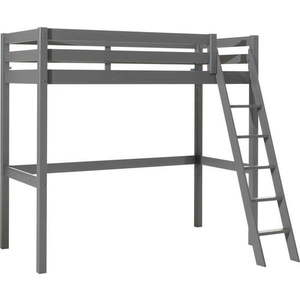 Šedá vyvýšená dětská postel z borovicového dřeva 90x200 cm PINO – Vipack obraz
