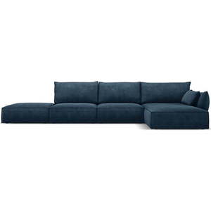 Tmavě modrá rohová pohovka (pravý roh) Vanda – Mazzini Sofas obraz