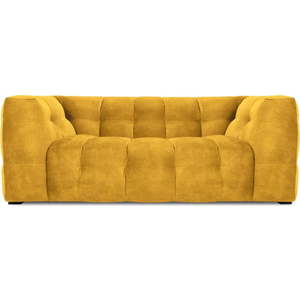 Žlutá sametová pohovka Windsor & Co Sofas Vesta, 208 cm obraz