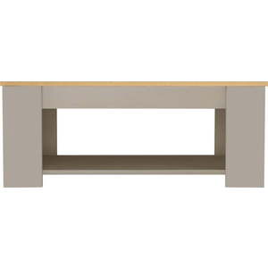 Konferenční stolek s deskou v dubovém dekoru v šedo-přírodní barvě 105x47 cm Emerald – Støraa obraz