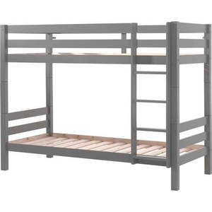 Šedá patrová dětská postel 90x200 cm PINO – Vipack obraz