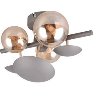 Nástěnné svítidlo v šedo-zlaté barvě Bubble – Trio Select obraz