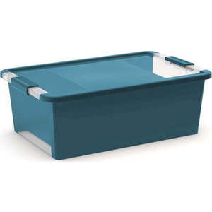 Plastový úložný box s víkem v petrolejové barvě 55x35x19 cm Bi-Box – KIS obraz