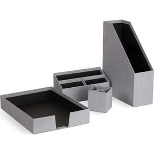 Kartonové organizéry v sadě 4 ks Hugo Canvas Paper Laminate – Bigso obraz
