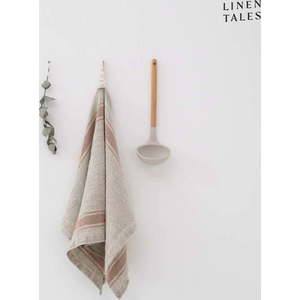 Lněná utěrka 40x65 cm Beige Stripe Vintage – Linen Tales obraz
