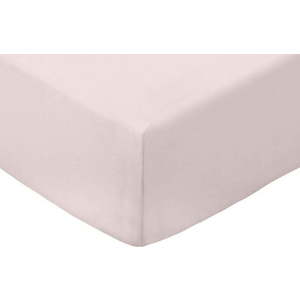 Růžové napínací prostěradlo z bavlněného perkálu 185x200 cm Cotton Percale – Bianca obraz