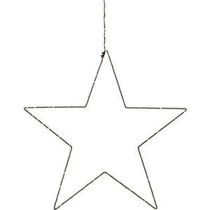 Černá vánoční závěsná světelná dekorace Markslöjd Alpha Star, výška 30 cm obraz