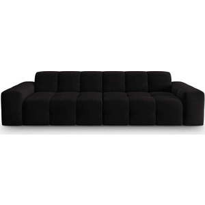 Černá sametová pohovka 255 cm Kendal – Micadoni Home obraz