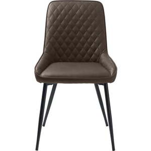 Tmavě hnědá jídelní židle Milton – Unique Furniture obraz