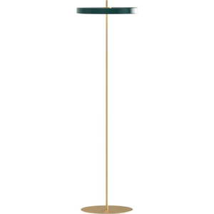 Tmavě zelená LED stmívatelná stojací lampa s kovovým stínidlem (výška 151 cm) Asteria Floor – UMAGE obraz