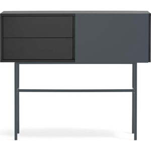Černo-antracitový konzolový stolek 35x110 cm Nube – Teulat obraz