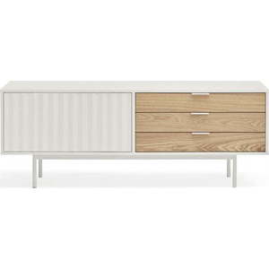 TV stolek v dekoru dubu v bílo-přírodní barvě 140x52 cm Sierra – Teulat obraz