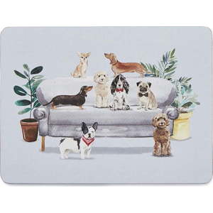 Korkové prostírání 4 ks 21.5x29 cm Curious Dogs - Cooksmart ® obraz