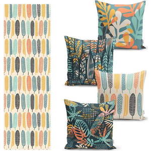 Set 4 ks povlaků na polštář a běhounu na stůl – Mila Home obraz