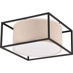 Matně černo-béžové stropní svítidlo 30x30 cm Ross – Trio obraz