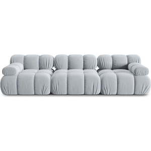 Světle modrá sametová pohovka 282 cm Bellis – Micadoni Home obraz