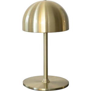 LED stolní lampa na dálkové ovládání v mosazné barvě s kovovým stínidlem (výška 22 cm) Tim – Sirius obraz