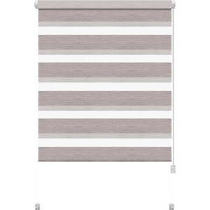 Taupe roleta den a noc 68x215 cm Zebra Silvalin – Gardinia obraz